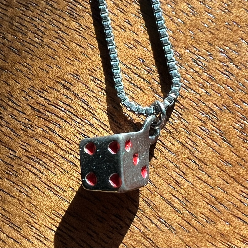 Dice chain necklace